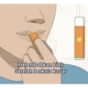 melembabkan bibir
setelah berkata kasar
ON
TO