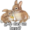 ¿Me das un
beso?