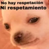 No hay respetación
Ni respetamiento