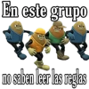 En este grupo
Jan Dinar
30
no saben leer las reglas