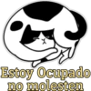 Estoy Ocupado
no molesten
