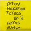 Estoy Haciendo Tareas En 3 horas velvo