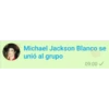 Michael Jackson Blanco se
unió al grupo
09:00✓
