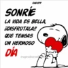 SNOOPY
SONRIE
LA VIDA ES BELLA,
¡¡DISFRUTALA!!
QUE TENGAS
UN HERMOSO
DÍA
imagenesbuenosdi.com