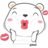 "Cute White Bear" 9