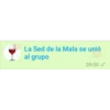 La Sed de la Mala se unió
al grupo
09:00✓