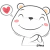 "Cute White Bear" 16
