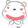 "Cute White Bear" 24