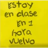 Estoy en clase En 1 hora velvo