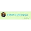 El GOAT se unió al grupo
09:00✓