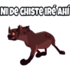 NI DE CHISTE IRÉ AHÍ