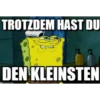 TROTZDEM HAST DU
7
DEN KLEINSTEN
memegen.de