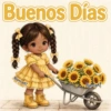 BUENOS DÍAS MUÑEQUITAS 👧🎀🌺 12