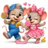 PAREJA DE RATONCITOS❤️🐀 21