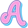 LETRAS ROSAS ABC 20