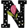 ALFABETO CON ROSA🌹⚫️⚪️ 10