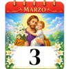 CALENDARIO MARZO SAN JOSÉ 13