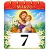 CALENDARIO MARZO SAN JOSÉ 25