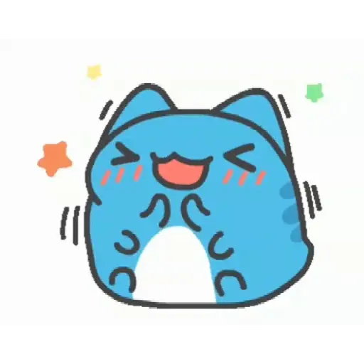 BLUE CAT GIF 2