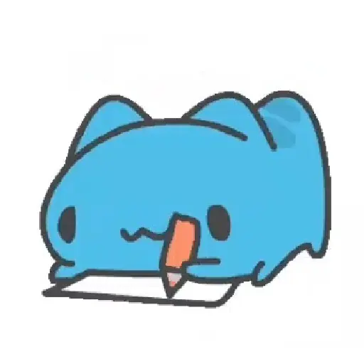 BLUE CAT GIF 7