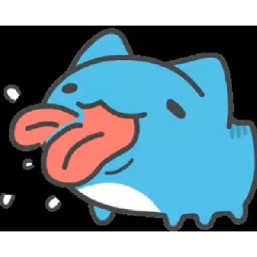 BLUE CAT GIF 4