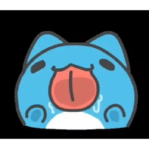 BLUE CAT GIF 3