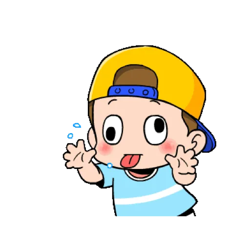 GIF BOCIL TOPI 1
