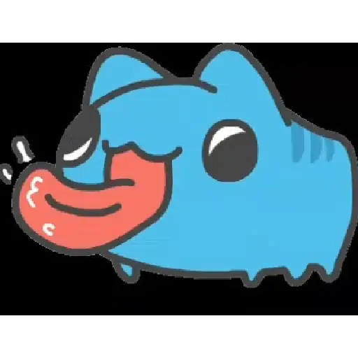 BLUE CAT GIF 5