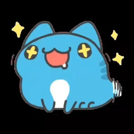 BLUE CAT GIF 11