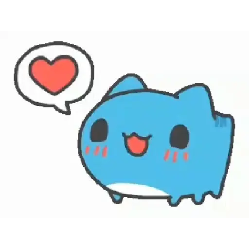 BLUE CAT GIF 17