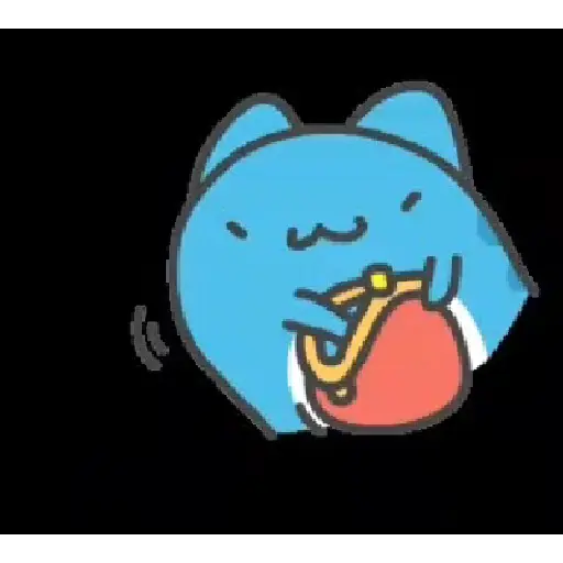 BLUE CAT GIF 14