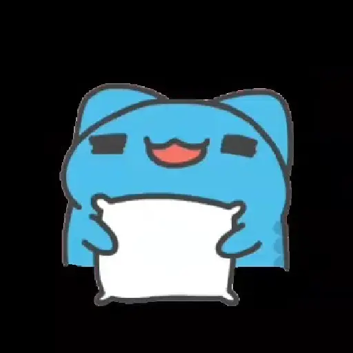 BLUE CAT GIF 13