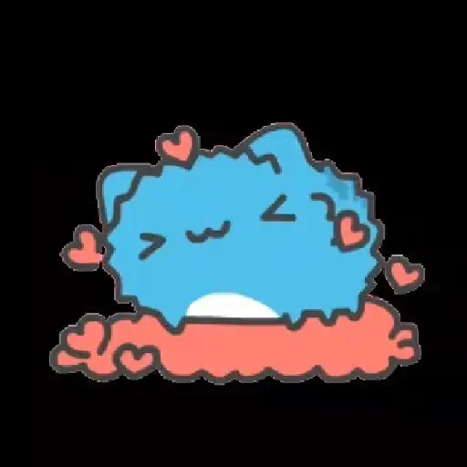 BLUE CAT GIF 6