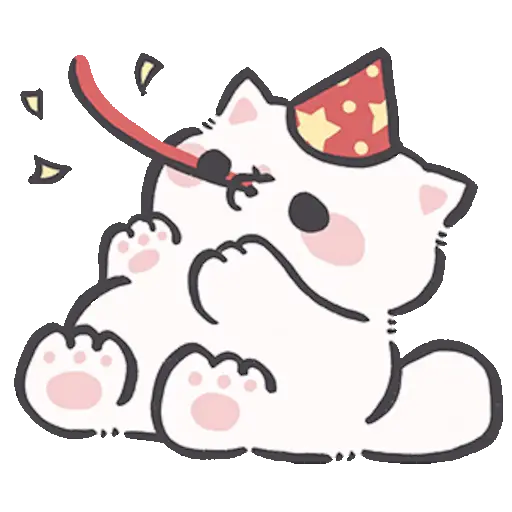 Gatito blanco 😸🤍 fluffy 🩷 14