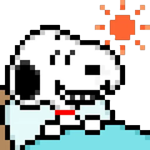 Snoopy pixel animado U⁠^⁠ｪ⁠^⁠U 3