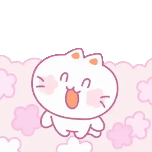 ✨ Gato rosa animado 😽🌹 10