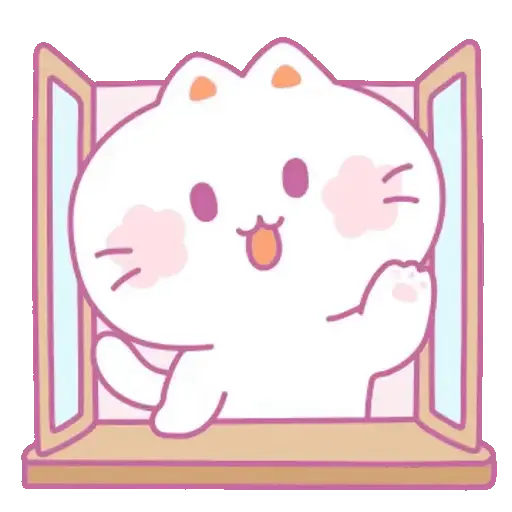 ✨ Gato rosa animado 😽🌹 3