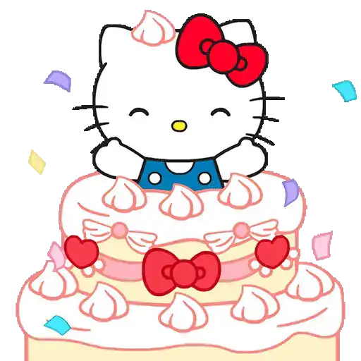 Hello Kitty 🎀 Animado ❤️💙 2