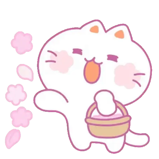 ✨ Gato rosa animado 😽🌹 14