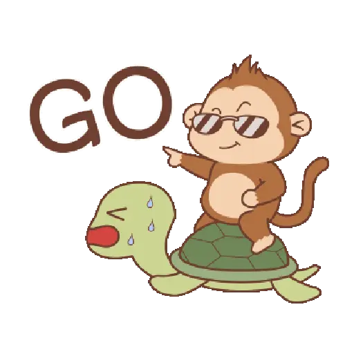 🐒 Monos animados 🐒🍌 11