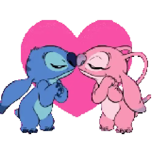 Amor Stitch y Angela 💕❤️ 3