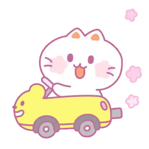 ✨ Gato rosa animado 😽🌹 1