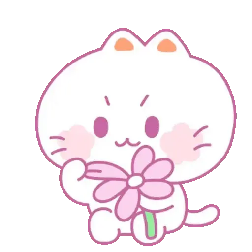 ✨ Gato rosa animado 😽🌹 13