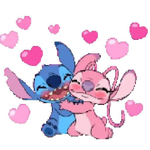 Amor Stitch y Angela 💕❤️ 1