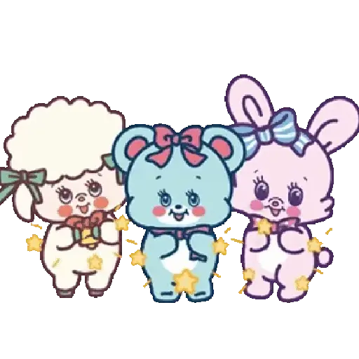 Bunny y amigos so cute 🐇🩵🩷 8