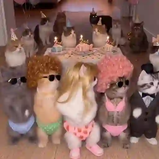🐈 Dancing Cat🐱Gatos Tiktok📱 7
