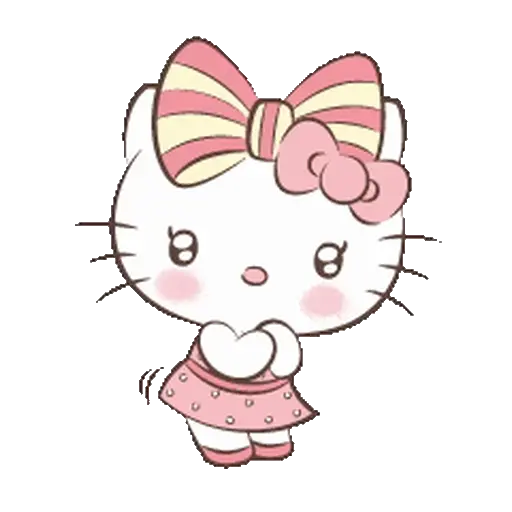 🎀 💛 Hello Kitty Animada 🩷🌸 3