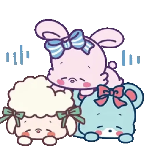 Bunny y amigos so cute 🐇🩵🩷 4