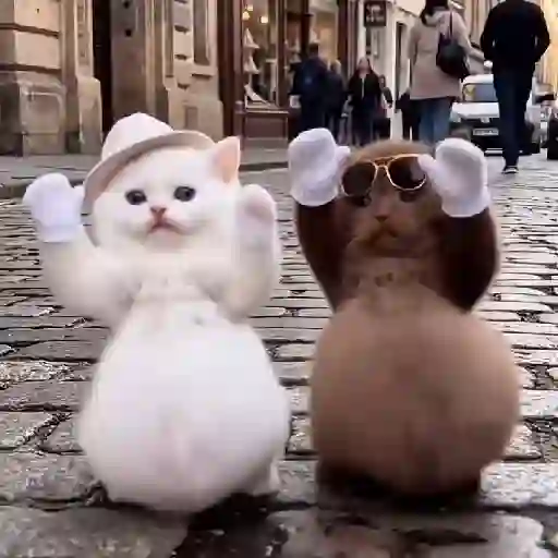 🐈 Dancing Cat🐱Gatos Tiktok📱 9
