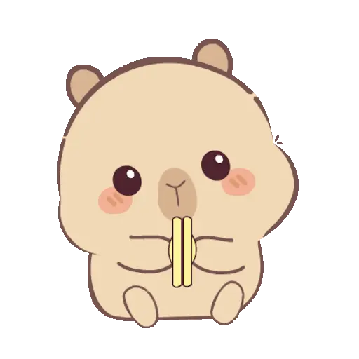 (⁠◕⁠ᴥ⁠◕⁠) Capibara Chibi 2🪵🦫 3